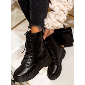 Miss Lola Combat Boots